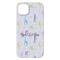 Gymnastics with Name/Text iPhone 14 Plus Case - Back