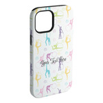 Gymnastics with Name/Text iPhone Case - Rubber Lined - iPhone 15 Plus