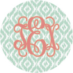 Monogram Multipurpose Round Labels - 1"