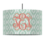 Monogram 12" Drum Pendant Lamp - Fabric