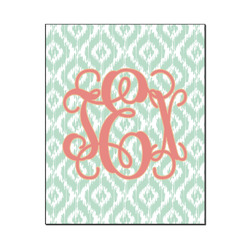 Monogram Wood Print - 16" x 20"