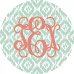 Monogram Multipurpose Round Labels - 3"