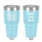 Monogram 30 oz Stainless Steel Ringneck Tumbler - Teal - Double Sided - Front & Back