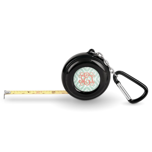 Custom Monogram Pocket Tape Measure - 6 Ft w/ Carabiner Clip