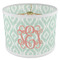 Monogram 8" Drum Lampshade - ANGLE Poly-Film