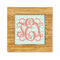 Monogram Bamboo Trivet with 6" Tile - FRONT