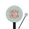 Monogram Black Plastic 5.5" Stir Stick - Round - Closeup