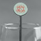 Monogram Black Plastic 5.5" Stir Stick - Round - Main