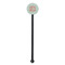 Monogram Black Plastic 5.5" Stir Stick - Round - Single Stick