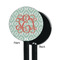 Monogram Black Plastic 5.5" Stir Stick - Single Sided - Round - Front & Back