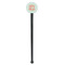 Monogram Black Plastic 7" Stir Stick - Round - Single Stick