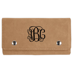 Monogram Cards & Dice Set - Light Brown