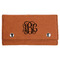 Monogram Cards & Dice Set - Rawhide - Front