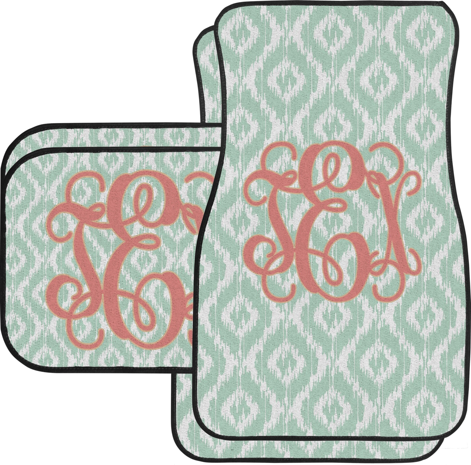 monogram floor mats