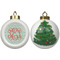 Monogram Ceramic Christmas Ornament - X-Mas Tree (APPROVAL)