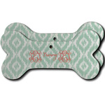 Monogram Ceramic Dog Ornament - Double-Sided