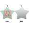 Monogram Ceramic Flat Ornament - Star Front & Back (APPROVAL)