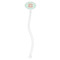 Monogram Clear Plastic 7" Stir Stick - Oval - Single Stick