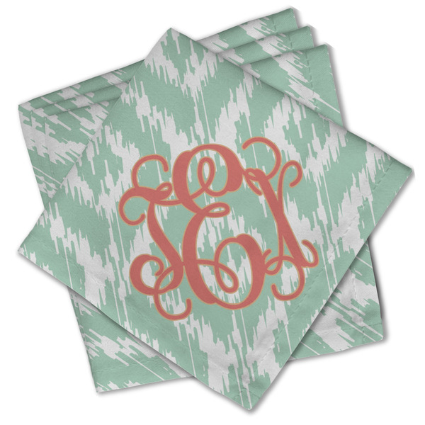 Custom Monogram Cloth Cocktail Napkins - Set of 4