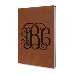 Monogram Leatherette Journal - Double-Sided