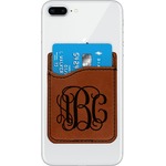 Monogram Leatherette Phone Wallet