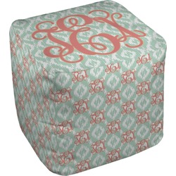 Monogram Cube Pouf Ottoman - 18"