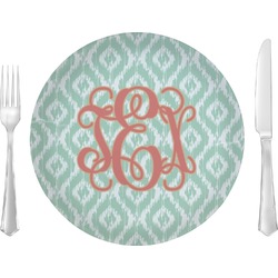 Monogram Glass Lunch / Dinner Plate 10" -  Single