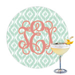 Monogram Printed Drink Topper - 3.25"