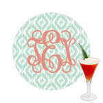 Monogram Printed Drink Topper - 2.5"