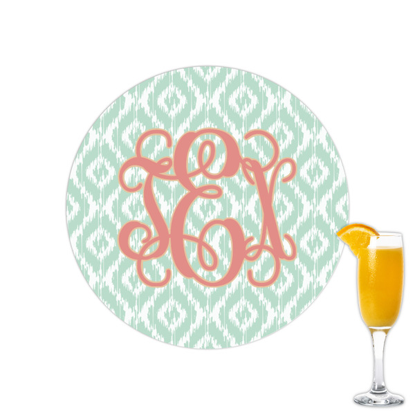 Custom Monogram Printed Drink Topper - 2.15"