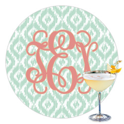 Monogram Printed Drink Topper - 3.5"