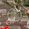 Monogram Engraved Glass Ornaments - Round (Lifestyle)