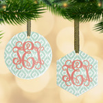 Monogram Flat Glass Ornament