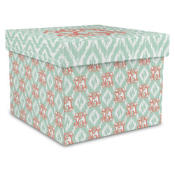 Monogram Gift Box with Lid - Canvas Wrapped - XX-Large