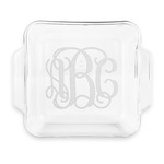 Monogram Glass Cake Dish with Truefit Lid - 8in x 8in