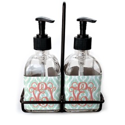 Monogram Glass Soap & Lotion Bottles