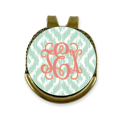 Monogram Golf Ball Marker - Hat Clip - Gold