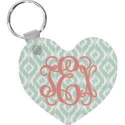 Monogram Heart Plastic Keychain