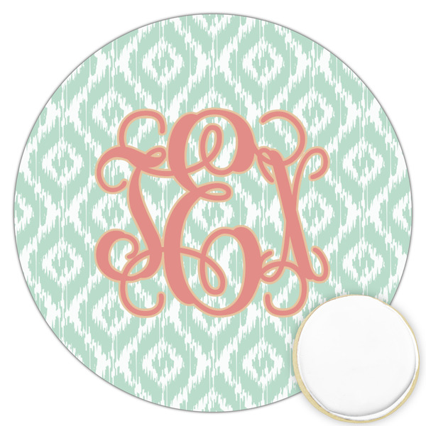 Custom Monogram Printed Cookie Topper - 3.25"