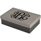 Monogram Large Engraved Gift Box with Leather Lid - Front/Main