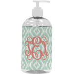 Monogram Plastic Soap / Lotion Dispenser - 16 oz - Large - White