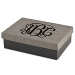 Monogram Gift Box w/ Engraved Leather Lid - Medium