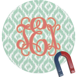 Monogram Round Fridge Magnet