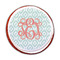 Monogram Printed Icing Circle - Medium - On Cookie