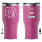 Monogram RTIC Tumbler - Magenta - Laser Engraved - Double-Sided