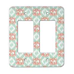 Monogram Rocker Style Light Switch Cover - Two Switch