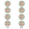 Monogram Round Linen Placemats - APPROVAL Set of 4 (double sided)