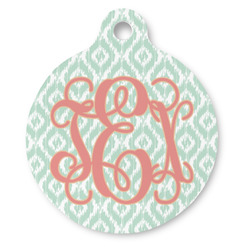 Monogram Round Pet ID Tag