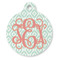 Monogram Round Pet ID Tag - Large - Front