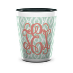 Monogram Ceramic Shot Glass - 1.5 oz - Two Tone - Set of 4